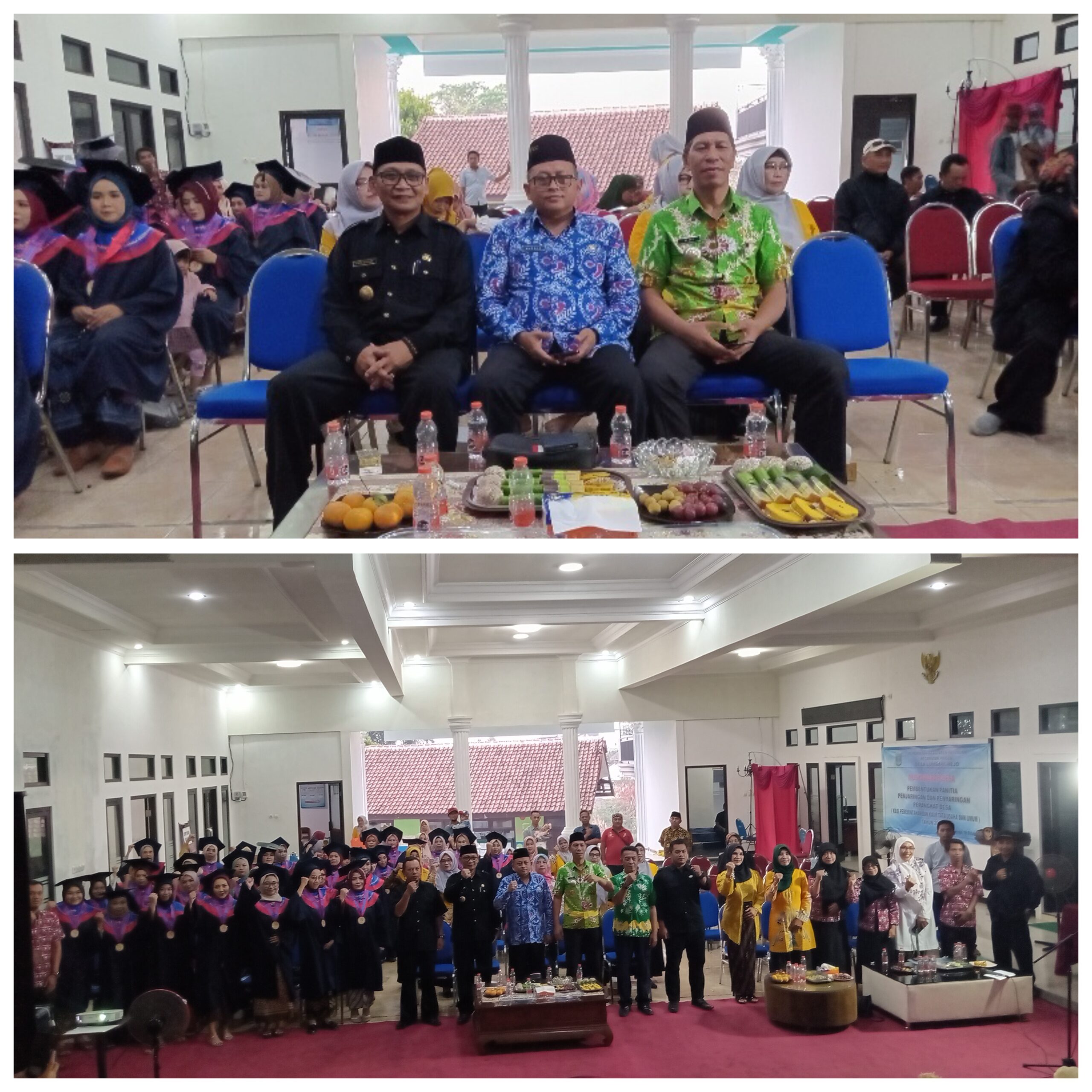 Pj Camat Prigen Bersams Kadis BKKBN Pasuruan menghadiri Wisuda Sekolah Orang Tua Hebat (SOTH) di Prigen