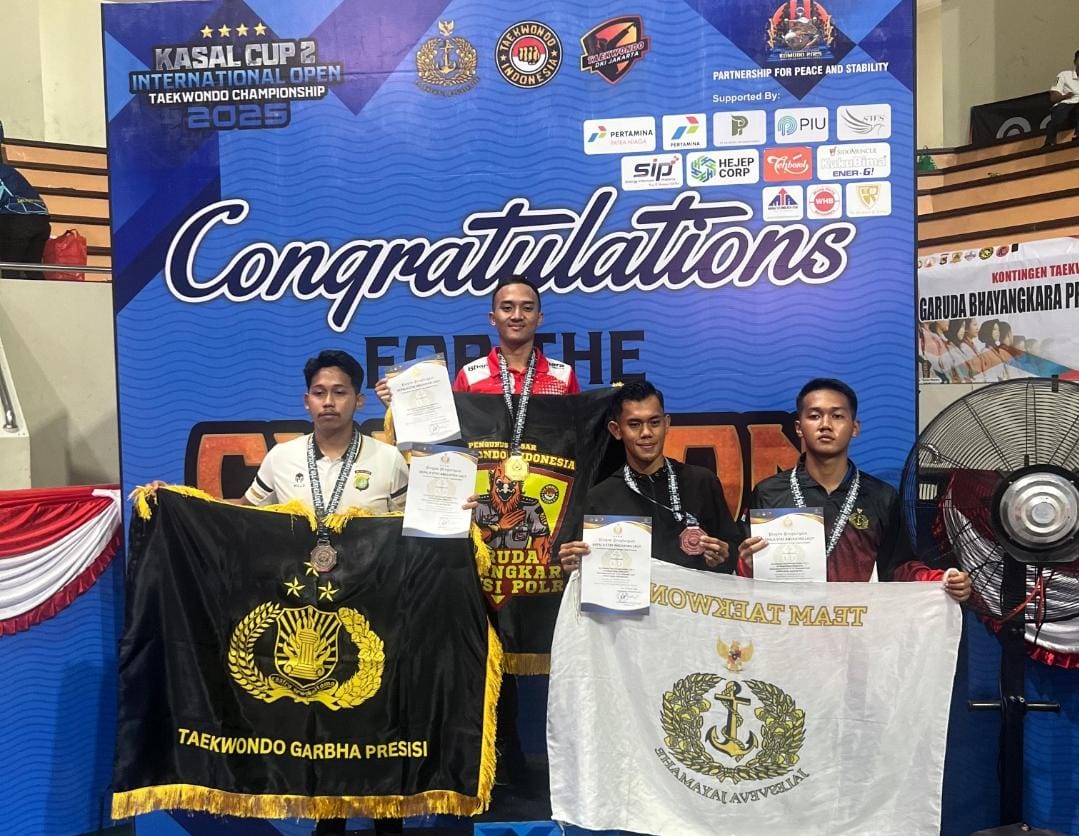 Anggota Polres Probolinggo Kota Raih Juara Satu Kasal Cup International Open Taekwondo Championship 2025