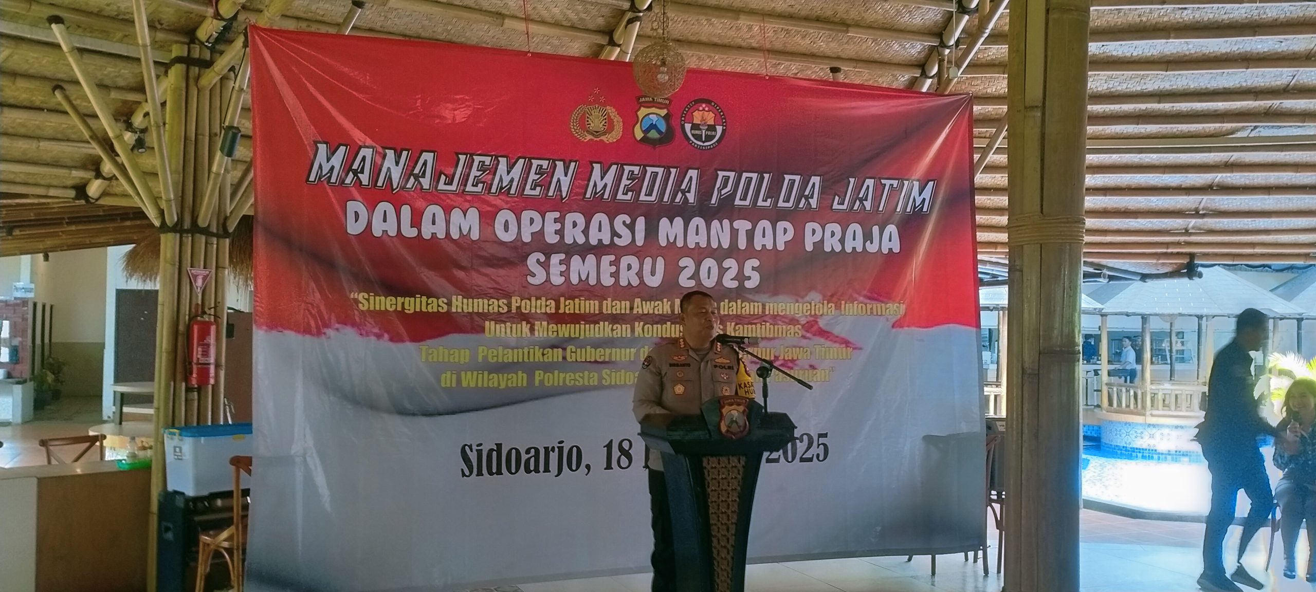 Manajemen Media Polda Jatim Dalam Operasi Mantap Praja