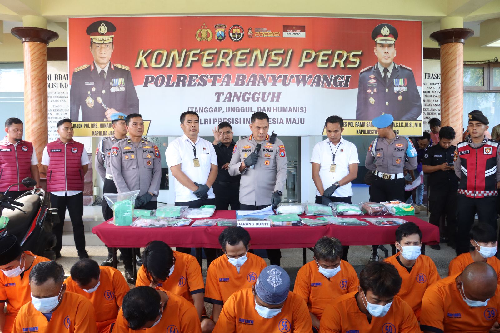 Polresta Banyuwangi Berhasil Ungkap Kasus Narkoba Sita 2 Kilogram Sabu