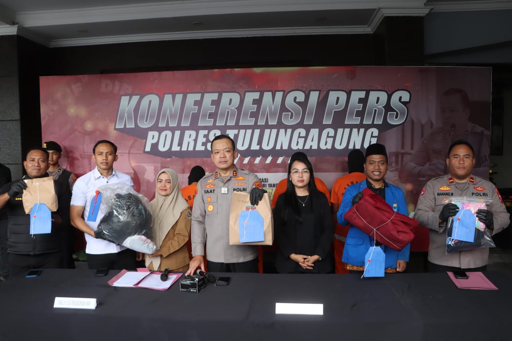 Polres Tulungagung Berhasil Amankan 5 Tersangka Predator Anak Ketua PC PMII Beri Apresiasi