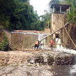 f rehabilitasi sayap kanan dan lantai hilir dam selang di kali kambeng desa wonosari kecamatan gempol mulai dikerjakan 5zal 4039281016