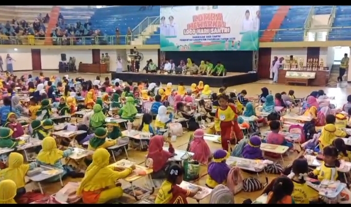 Semarak Hari Santri, 550 Anak RA/TK Meriahkan Lomba Mewarnai Logo Hari Santri 2025